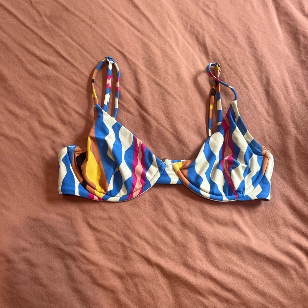 Montce Multicolor Striped Bikini Top